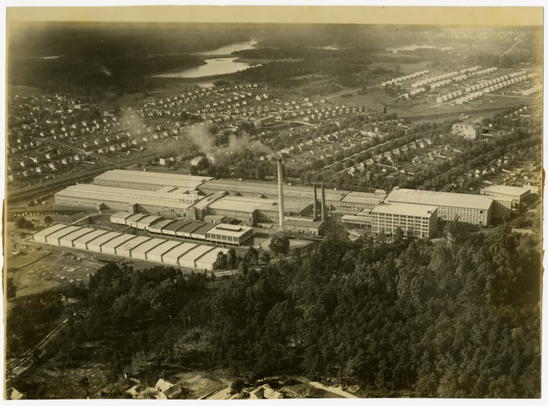 Martins Studio - Arial photo of Revolution Mill ca. 1920
